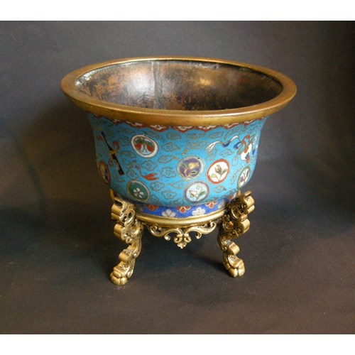 Bowl in a Cloisonné enamel - Jiaqing period